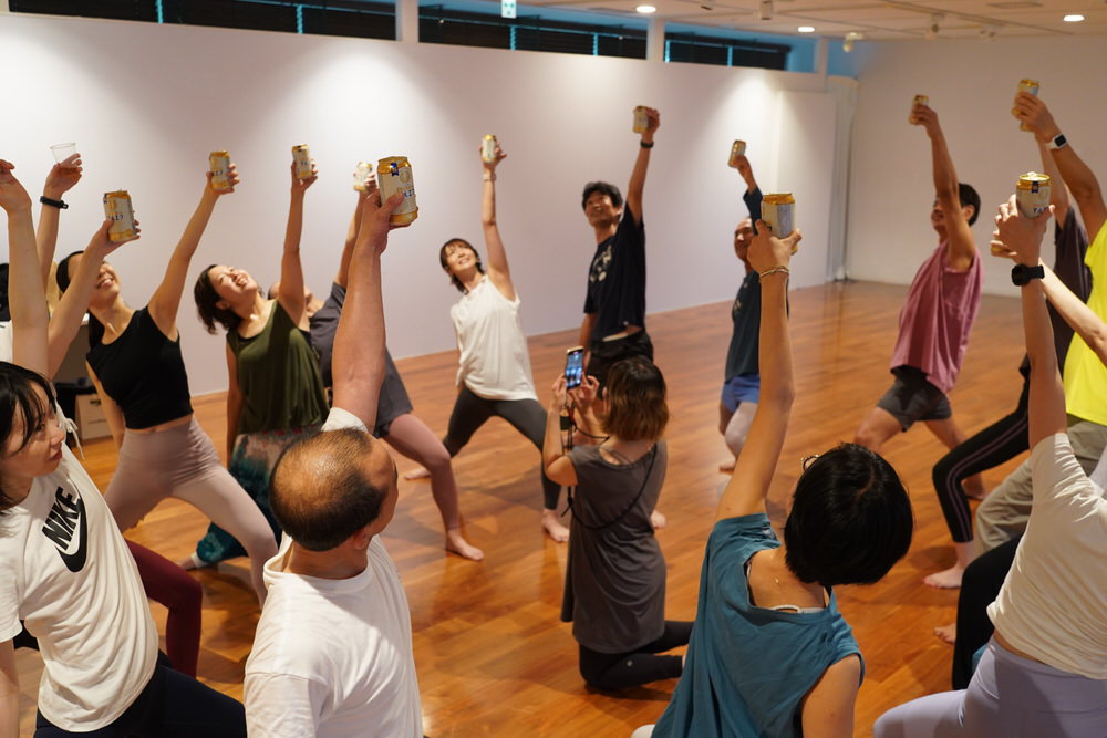 DSC09540 1 「ビールヨガ」イベントへ！MIKU先生突撃取材レポート！